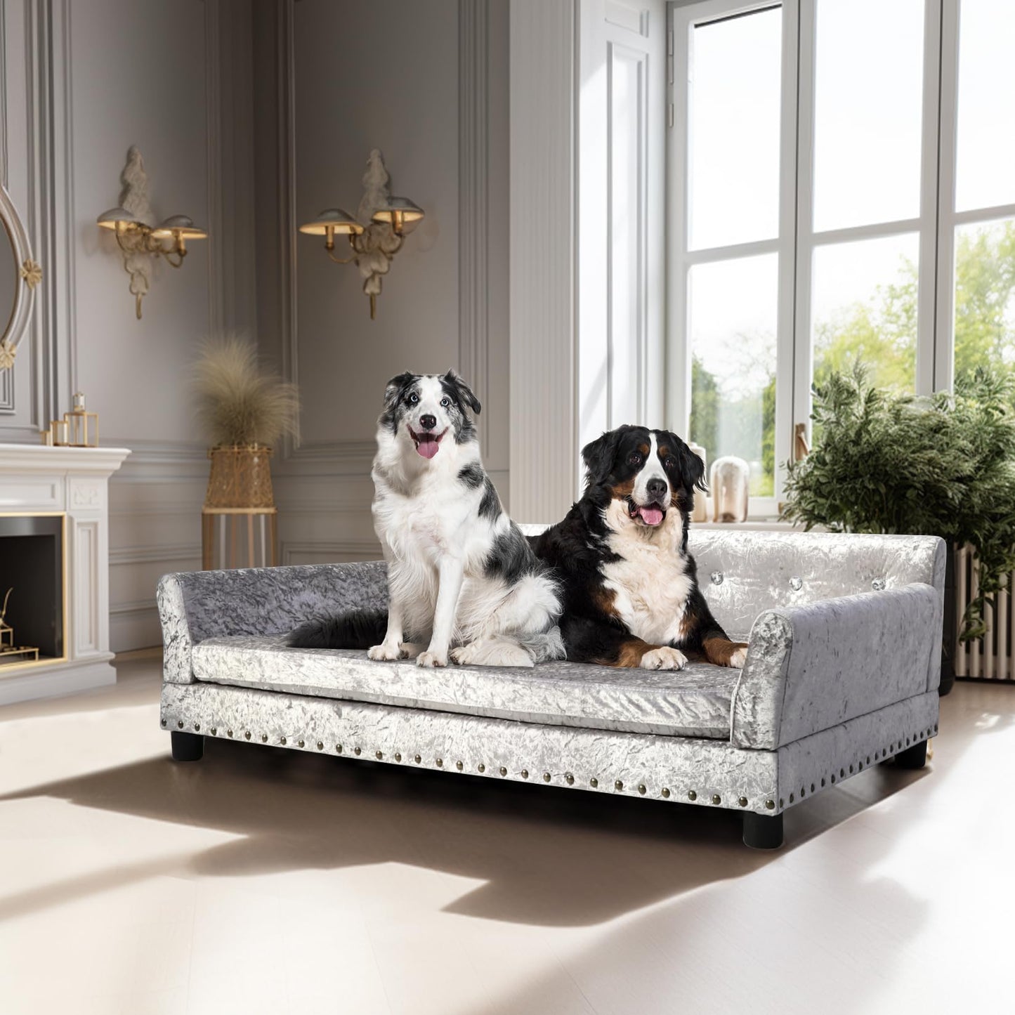 Designer Pet Sofa/Couch (Luxury Fabric)