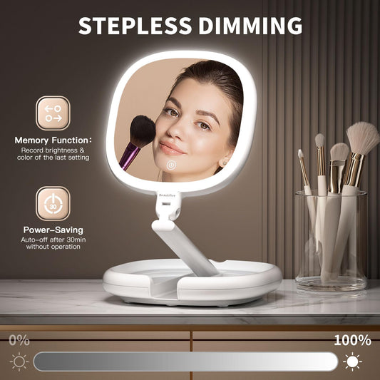 Smart Led Magnified Mirror 1x/10x