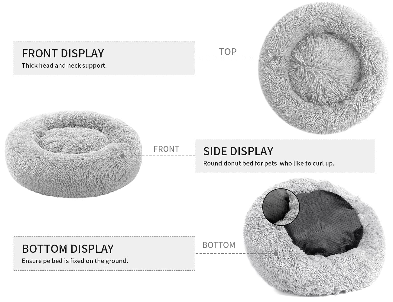 CloudNest™ Calming Donut Dog Bed