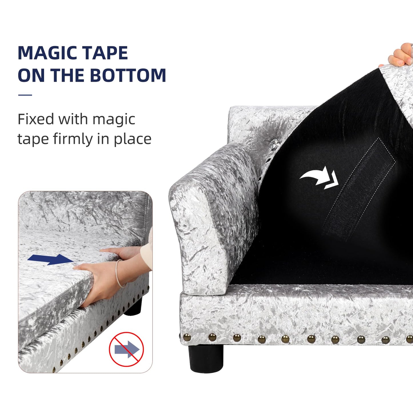 Designer Pet Sofa/Couch (Luxury Fabric)