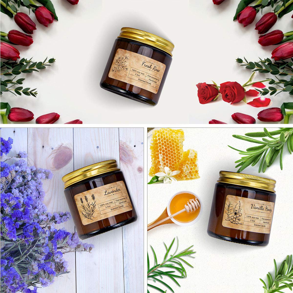 Scented Candle Gift Set of 3