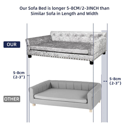 Designer Pet Sofa/Couch (Luxury Fabric)