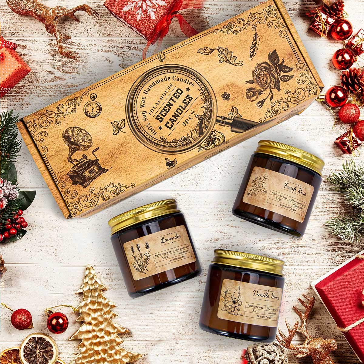 Scented Candle Gift Set of 3